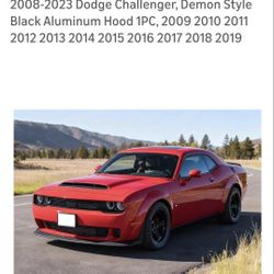 Dodge Challenger Hood Aluminum 