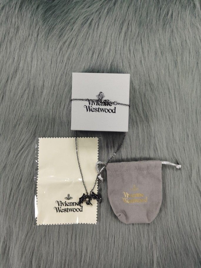 Vivienne Westwood Black Bat Necklace