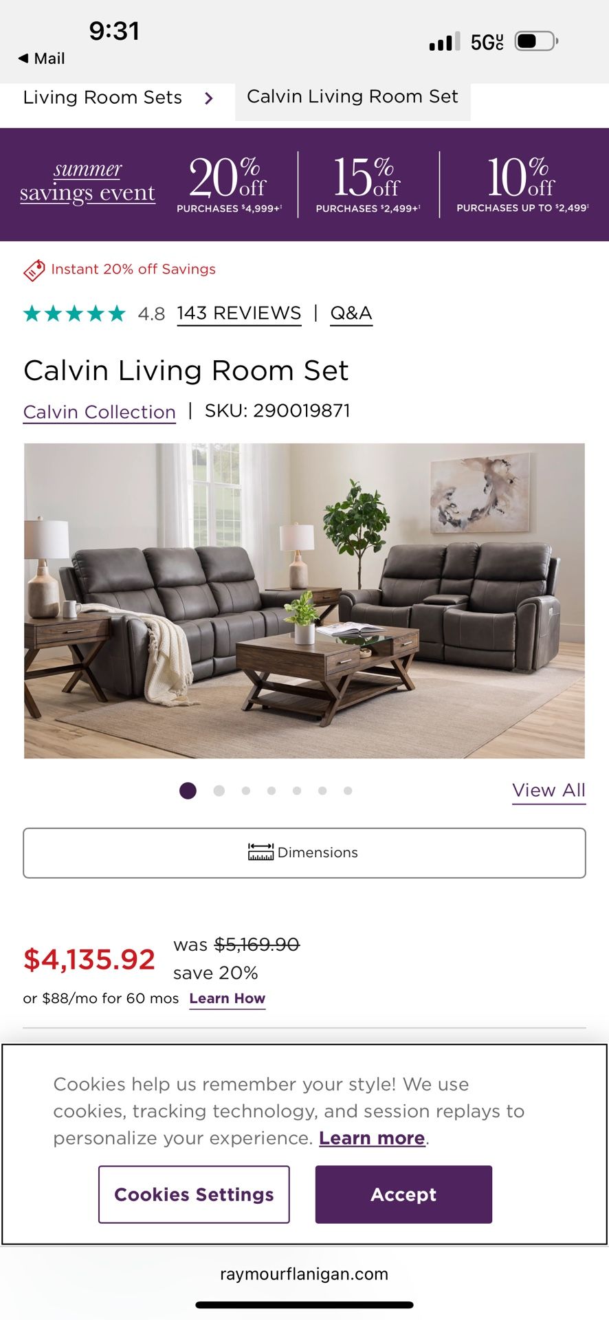 Leather Electric Reclining Sofa, And Loveseat
