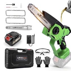 maXpeedingrods Electric Chainsaw Cordless, 8 Inch & 6 Inch Mini Chainsaw