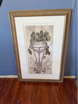A very elegant wall picture with frame