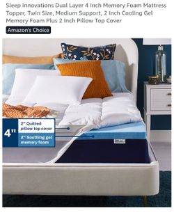 New Twin sleep innovations  Memory foam