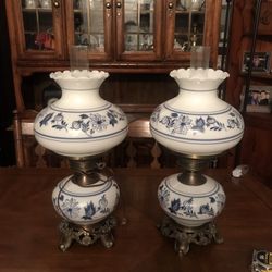 Two Antique Vintage Lamps   