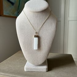 Selenite Pendant Necklace ( firm on price )