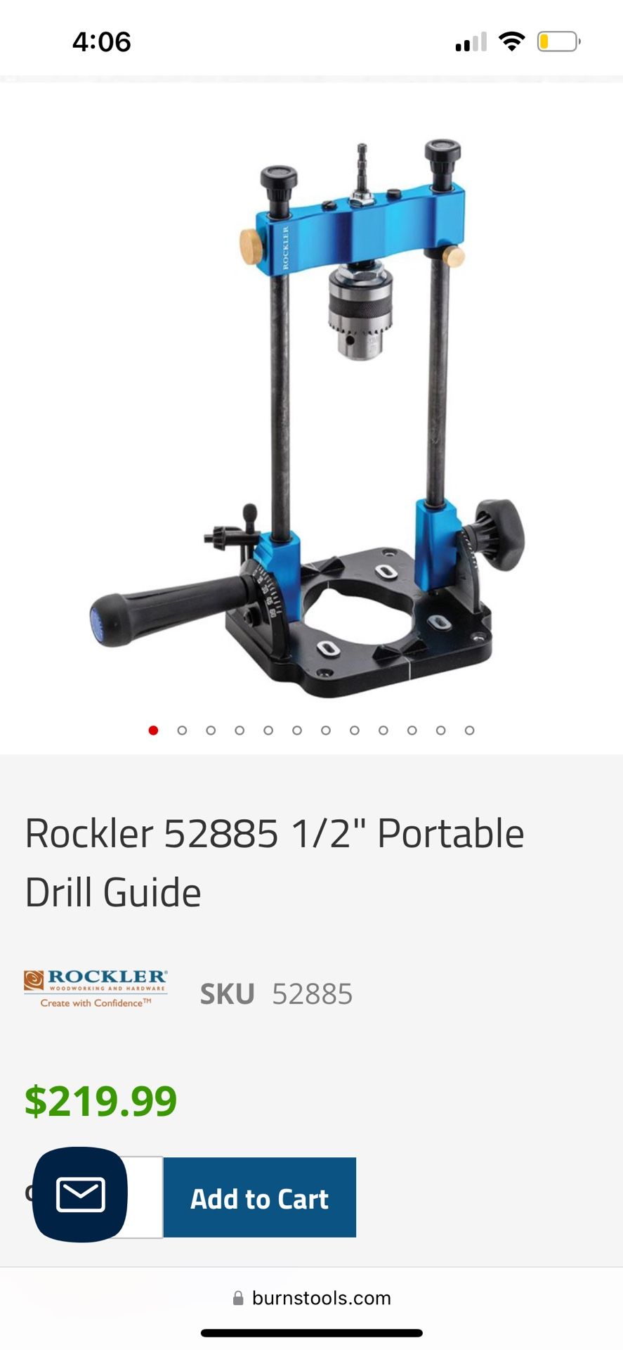 Rockler Portable Drill Guide. Never Used! $200+value