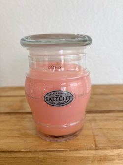 Salt City Candle Company ORCHID Scented Jar Candle 16oz Pink Rare Discontinued NEW