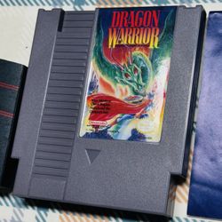 Dragon Warrior (Nintendo NES, 1989) With Sleeve And Super Clean Adult Owned