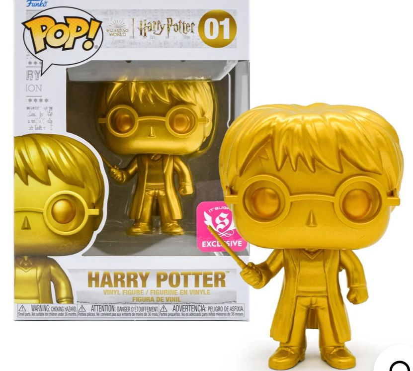 ✨✨ ⚡ IT’SUGAR Exclusive Harry Potter GOLD Funko POP! ⚡ ✨✨ 