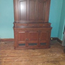 Entertainment Center  Holds 50" Flat Screen TV Compartment w/Remote Control Motorized Front Panel