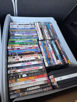 250+ DVD MOVIES & MUSIC CD'S
