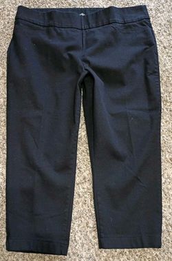 Women's Black Pants Size 20 Capri Ankle Pants