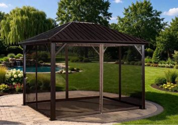 Brand new patio outdoor gazebo 10x10 installation available