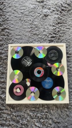 Handmade Vinyl Record Wall Art