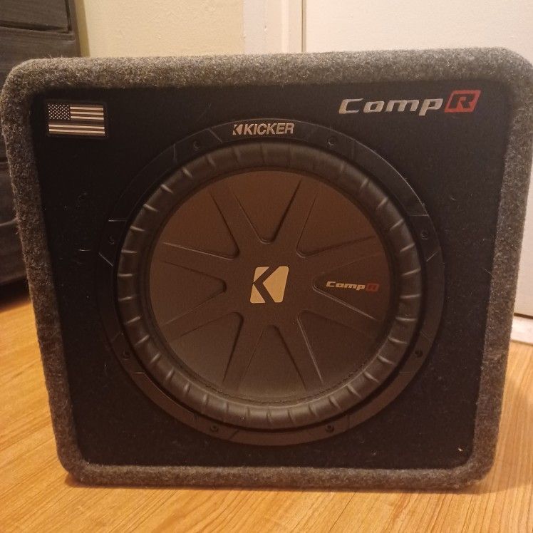 Kicker CompR Loaded 12" Subwoofer W/ Jensen 60 W Amplifier 