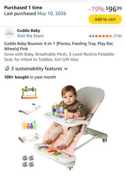 Baby bouncer and chair