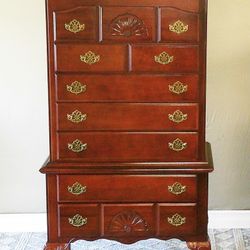 Coaster Co. of America 7 Drawer Mahogany Highboy Dresser - Delivered