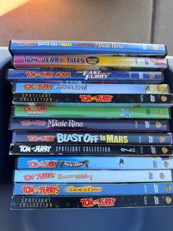 $2.50 TOM AND JERRY DVD’S