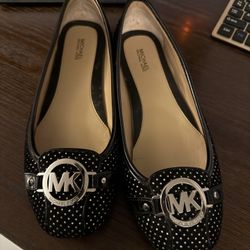 MK Leather Flats