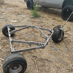 Metal Trailer Frame with Wheels