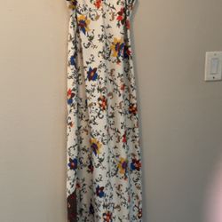 S Cabernet Satin Floral V Neck Sleepwear