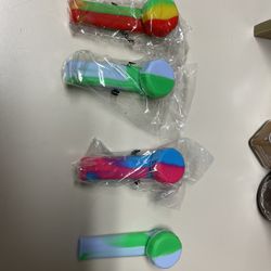 Tie Die Silicone Pipe With Lid  