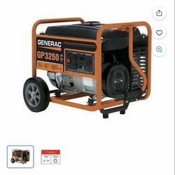 Generac 5 3250 Watt Gasoline Powered Portable Generator, 49/CSA
