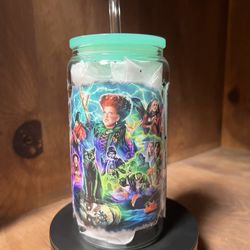 Hocus Pocus Glass Can
