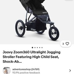 Joovy Zoom 360 Ultralight With Shock Absorbers