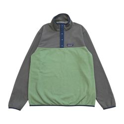Patagonia Micro D Snap T Pullover Sweater Mens Small S Gray Fleece Sweatshirt