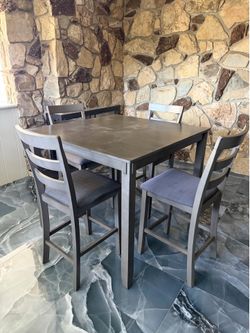 Dining room table with chairs