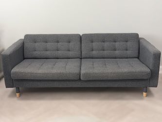 IKEA Couch Sofa - LANDSKRONA/MORABO, 3-Seat, Dark Grey, Wood Legs