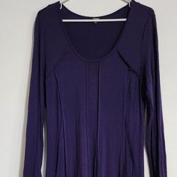 New Premise 3/4 Sleeve Purple Dress Size L