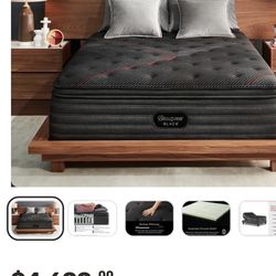 Mattress Beautyrest Black C Class Pillow Top Medium King Size