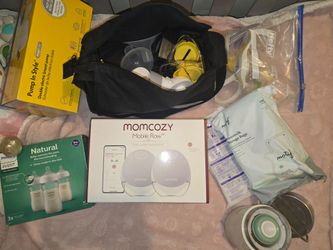 Momcozy Wearable Breast and Medela Breast Pump Bundle