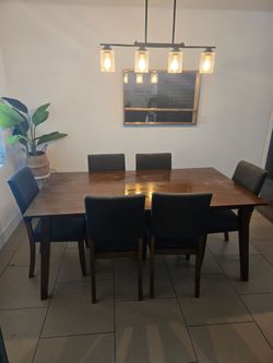 Dining table and chairs