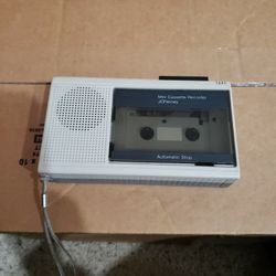 JCPenney Mini Cassette Recorder