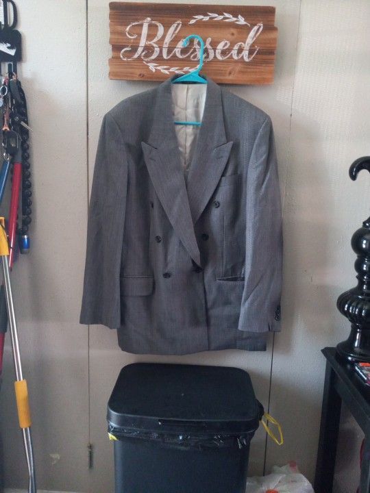#Oscar De La Renta #jacket #vintage #sports Jacket #men's #Grey #large #suit