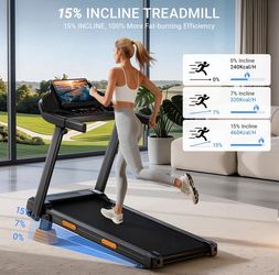 Umay SF20 Foldable Treadmill with Wider Three Screen & Cup Holder