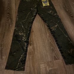 Camo And Black Jeans 