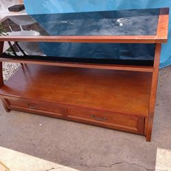 Beautiful Wood and glass TV Stand
