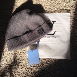 Black Monogram Beanie
