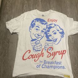 $40 Authentic Cough Syrup Shirt Size Large