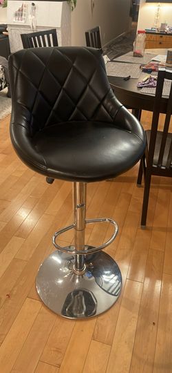 Black barstool