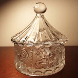 Vintage Crystal Candy Jar
