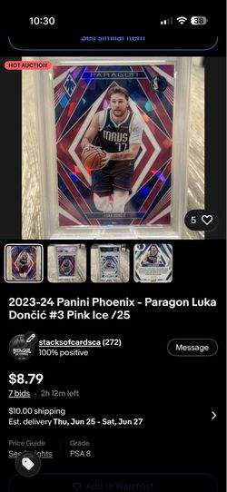 Selling PSA 8 Luka Doncic /25