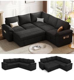 New Black Bed Sofa