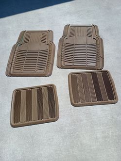 Car mats, 4 pieces, rubber