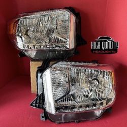 Toyota Tundra 2014. 2021 headlights.