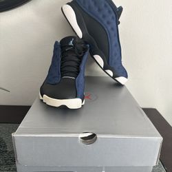 AIR JORDAN 13 XIII LOW RETRO USED SIZE 12  BRAVE BLUE SILVER BLACK 310810 407