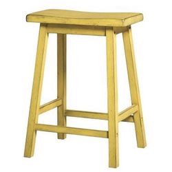 Brand New 24” Counter Height Bar Stool in Antique Yellow